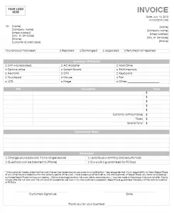 Computer Repair Invoice Template | Get Your Free Invoice Template