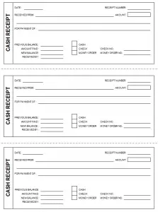 Free Cash Receipt Template For Word